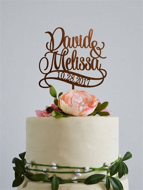 custom cake topper with name 